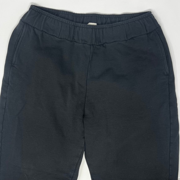 Pact Pants - Pact Organic Cotton Brushed Fleece Sweatpants Black Joggers Women'sSmall